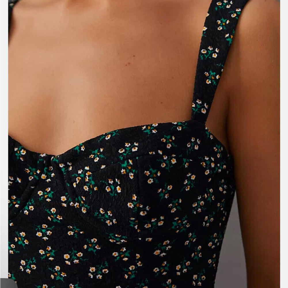 Floral Black Dress